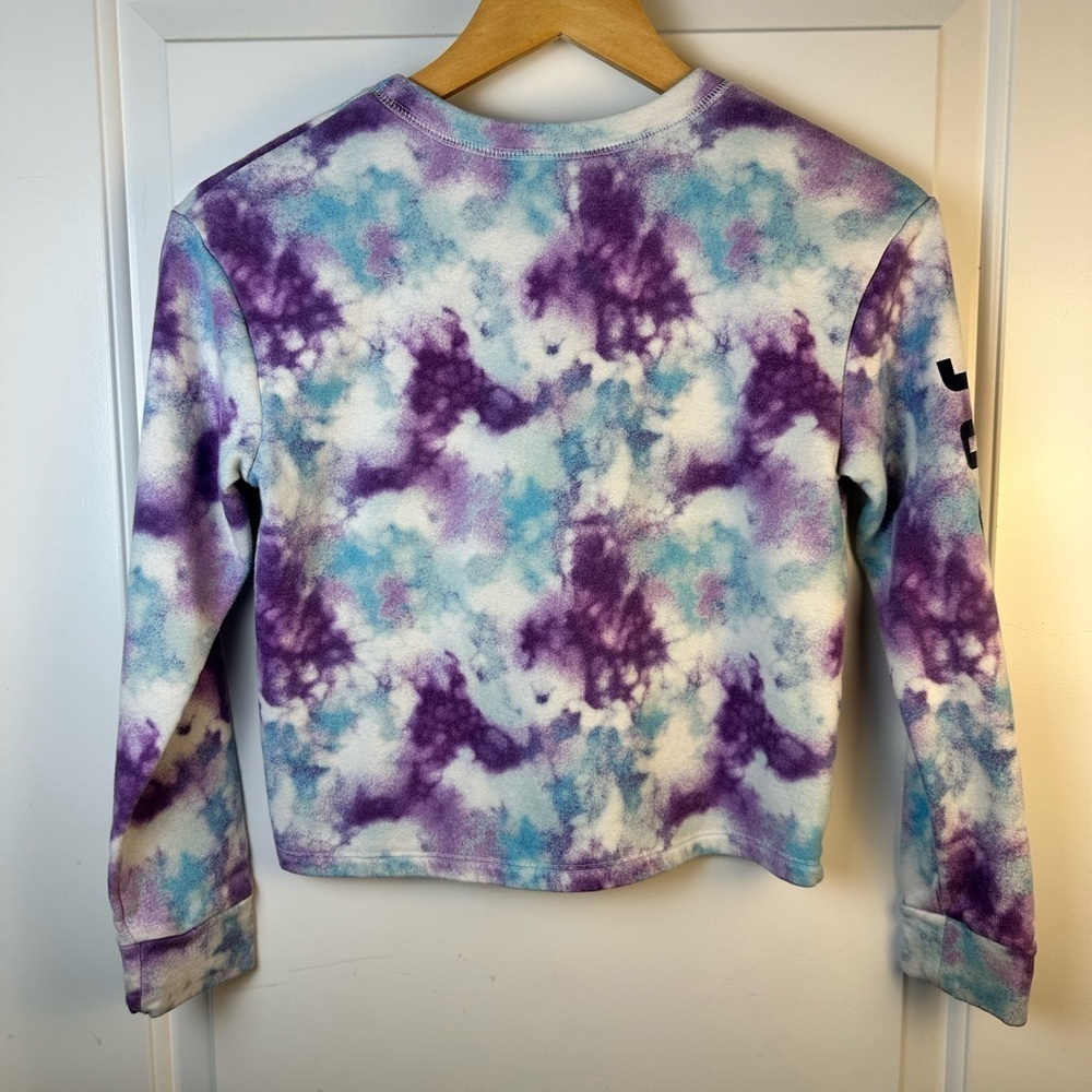 Justice Purple and Blue Tie-Dye Sweatshirt - Picture 8 of 9